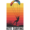 Kitesurfer Sunset Gradient