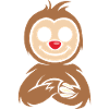Merry Christmas Sloth Cartoon