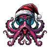 Octopus Christmas Funny