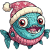 Piranha Fish Christmas