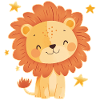 Leo with starry sky