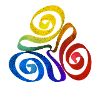 Rainbow triangle spiral
