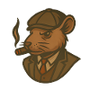 Rat in suit with cigar