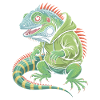 Cooler Leguan Mit Hoodie