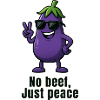No Meat, Peaceful Eggplant - No beef