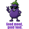Good Mood - Eggplant Cartoon Vegetables