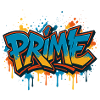 Prime Graffiti Neon Splash