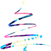 Weihnachtsbaum One-Line Design – Modern & Bunt