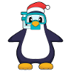 Penguin Christmas Diving