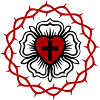 Lutherische Rose und Dornenkrone