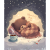 Hibernation Mode On Bear Cozy Night
