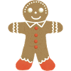 Gingerbread Man biscuit cookie 