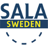 Logotipo SALA Svezia in blu e giallo