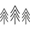 Fir Trees Silhouettes Pattern