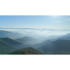 Foggy mountain ranges morning mist