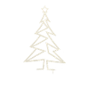 Urban Christmas Tree – Angular One-Line-Art Design