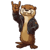 Rock Otter – Cooler Otter im Bikerstyle