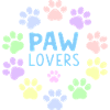 PAW LOVERS Blue Pastel Paws