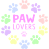 PAW LOVERS Pink Pastel Footprints