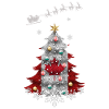 Weihnachtsbaum mit Kanada-Flagge