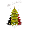 Christmas tree with Belgium flag