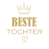 Beste Tochter Krone Gold