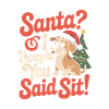 Funny Christmas Dog