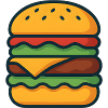 Hamburgers in Pop Art