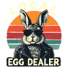 Local Egg Dealer Bunny Retro