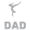 Gymnastics Dad Silhouette Design