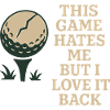 Funny golf humor, sarcastic dad,
