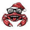 Crab Crab Christmas Funny
