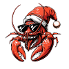 Lobster Crab Christmas Funny