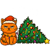 What? Cat Christmas Lights, Cats