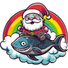 Piranha Poisson Père Noël