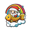 Goldfish Santa Claus Christmas