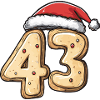 43 Number Cookie Christmas