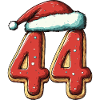 44 Number Biscuit Christmas