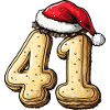 41 Number Cookie Christmas