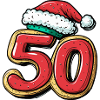 50 Number Cookie Christmas