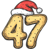 47 Number Cookie Christmas