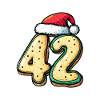 42 Number Cookie Christmas