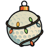 Funny Golf Ball Christmas Design