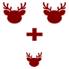 BABY ANNOUNCE WINTER REINDEER