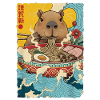 Capybara Eats Ramen Noodles