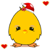 Christmas Chick Christmas Heart