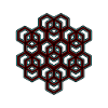 Festival Party Celebrate Geometric Cube Pattern