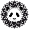 Panda Mandala – harmonisches Tiermotiv 