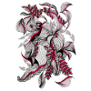 Red Reticulated Ornament