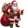 Santa with Gift Sack